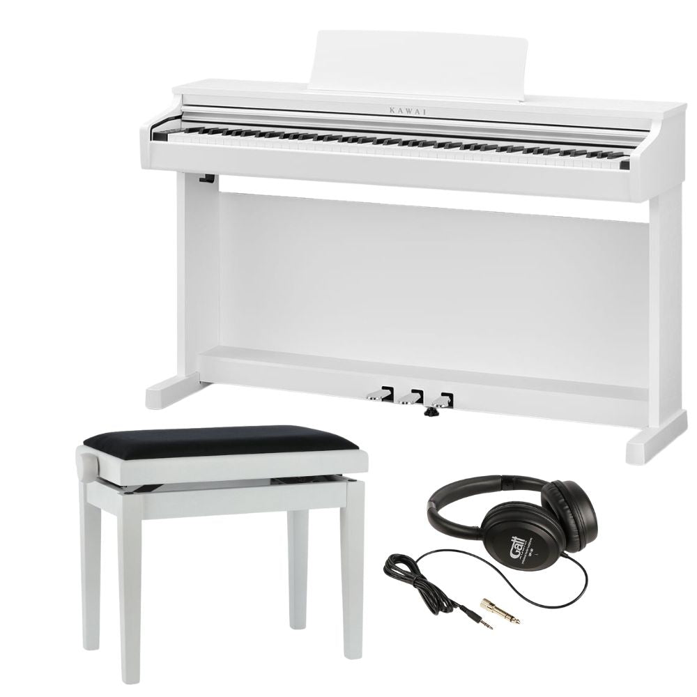 Kawai CX202 W Digitaalipiano Valkoinen + Penkki ja kuulokkeet