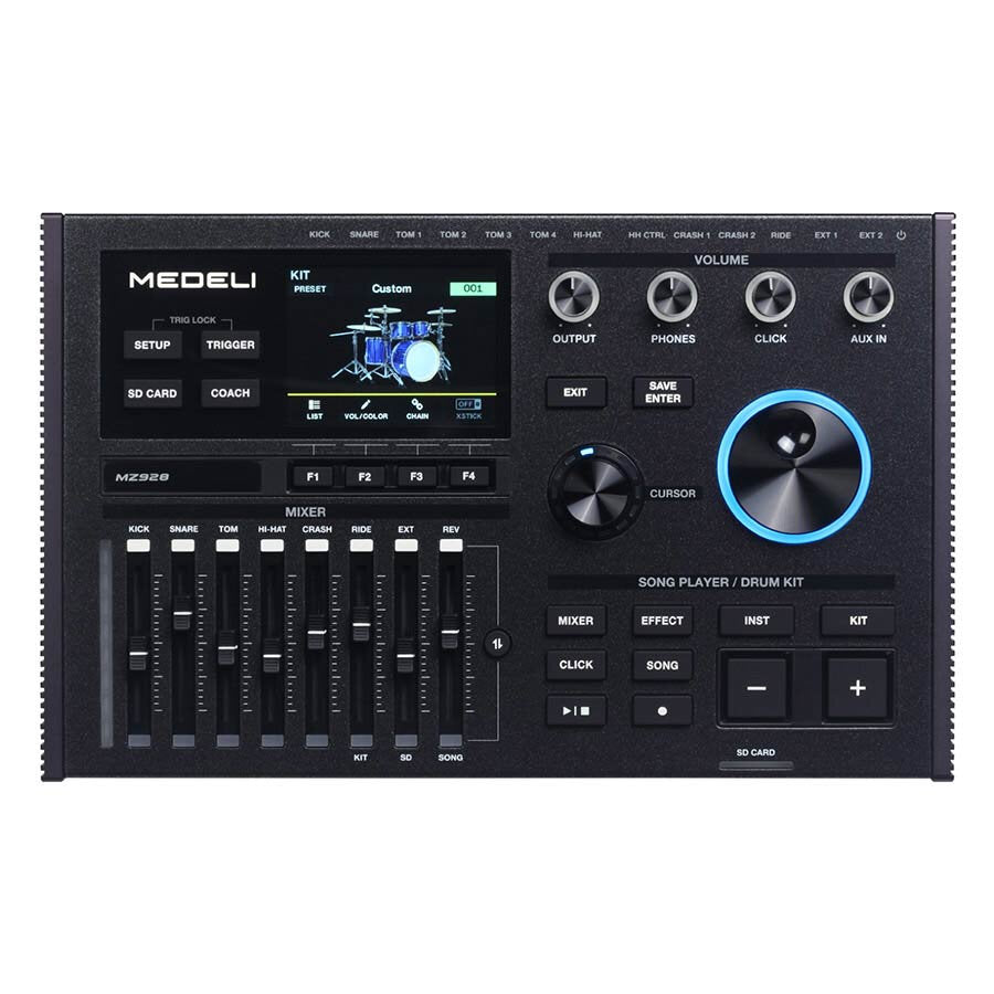 Medeli MZ928 Digital Drum Kit Tobacco Sunburst