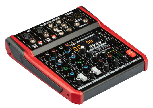 PROEL PLAYMIX6, mikseri, USB-toisto ja äänitys, Bluetooth