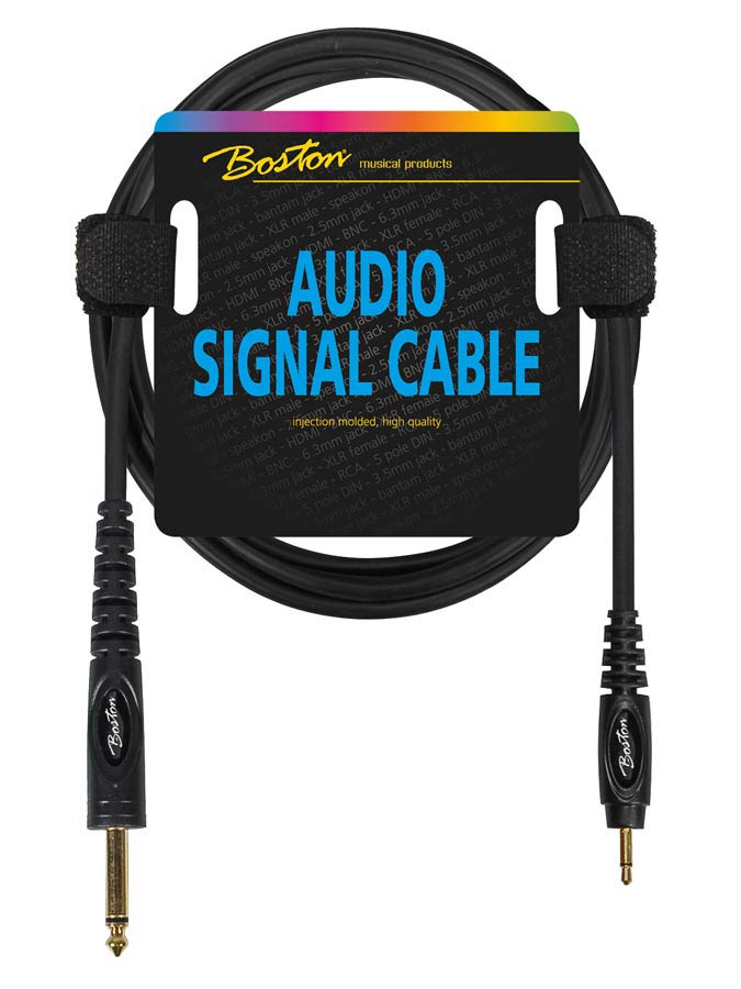 Boston audiokaapeli 3.5mm mono - 6.3mm mono, 3m