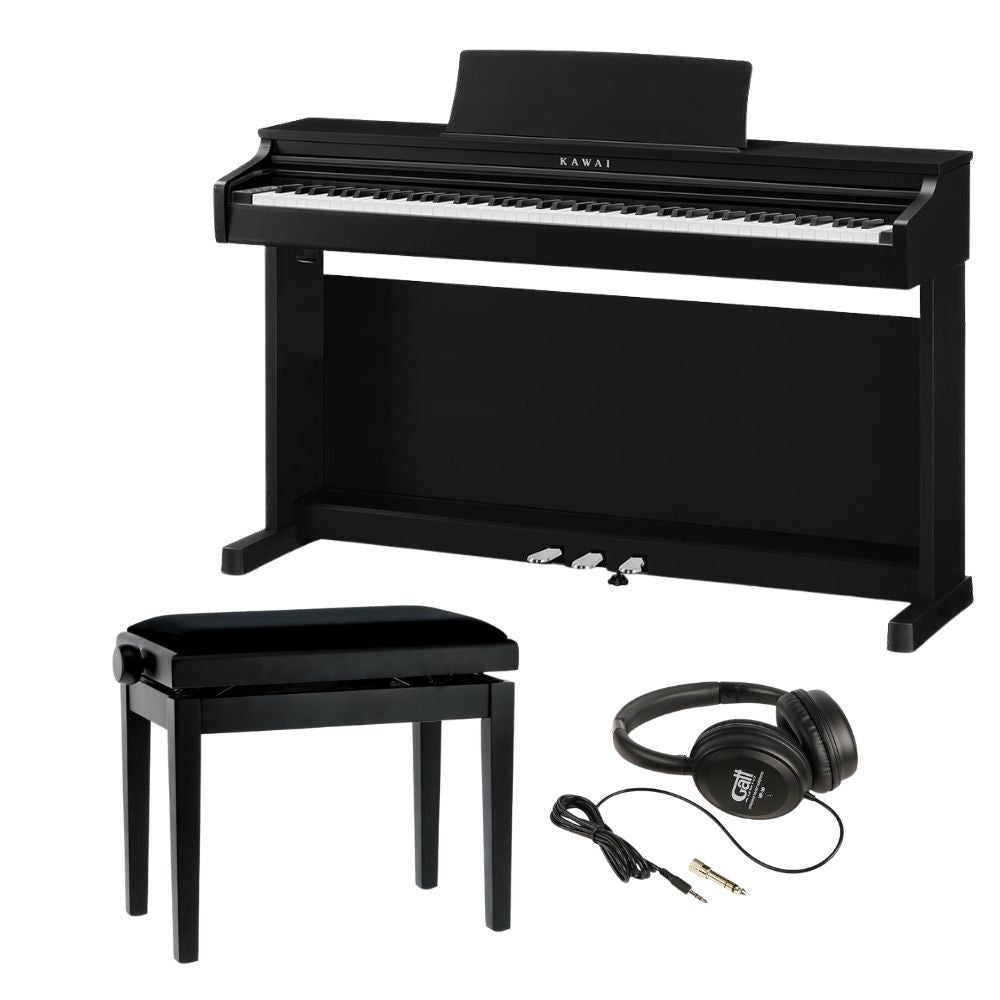 Kawai CX202 B Digitaalipiano Musta + Penkki ja kuulokkeet