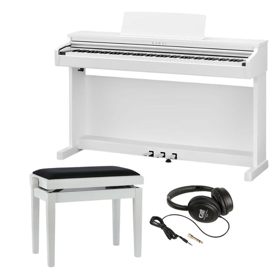 Kawai CX202 W Digitaalipiano Valkoinen + Penkki ja kuulokkeet