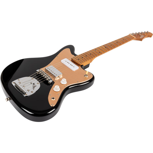 Jet Guitars JJ-350 Black Gold Trem