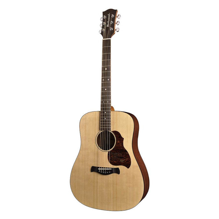 Käsintehty Richwood D-20 Dreadnought Natural Satin