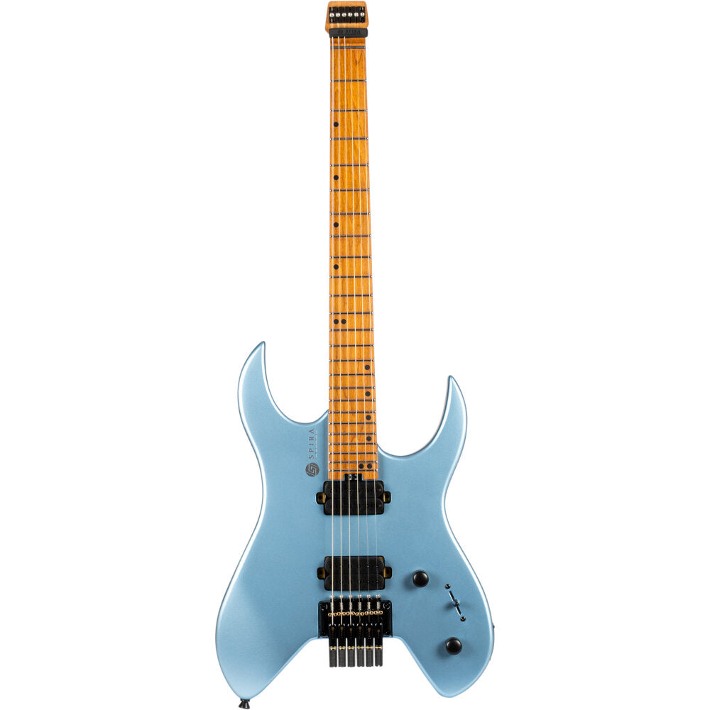 Spira Guitars S-400 Headless Satin Pearl Blue