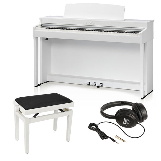 Kawai CN-301 valkoinen + penkki + kuulokkeet